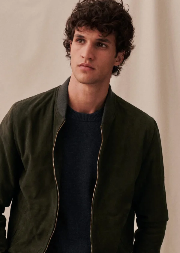 Sezane Baseballjacke Harvey Wildleder< Lederjacken | Jacken