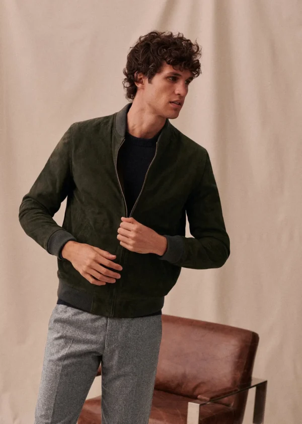 Sezane Baseballjacke Harvey Wildleder< Lederjacken | Jacken