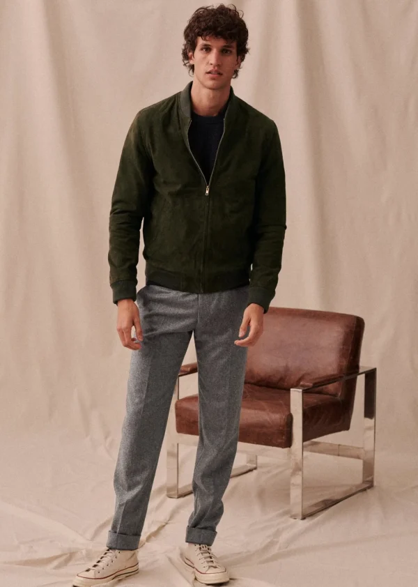 Sezane Baseballjacke Harvey Wildleder< Lederjacken | Jacken