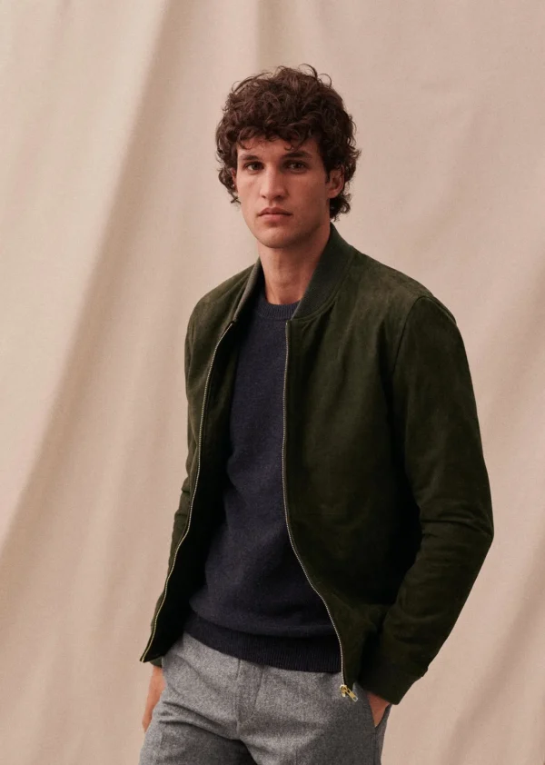 Sezane Baseballjacke Harvey Wildleder< Lederjacken | Jacken