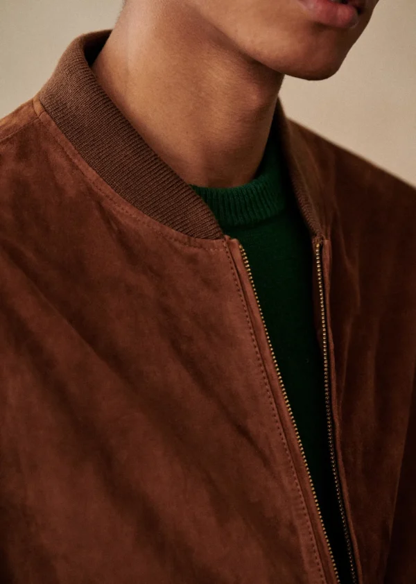 Sezane Baseballjacke Harvey Wildleder< Lederjacken | Jacken