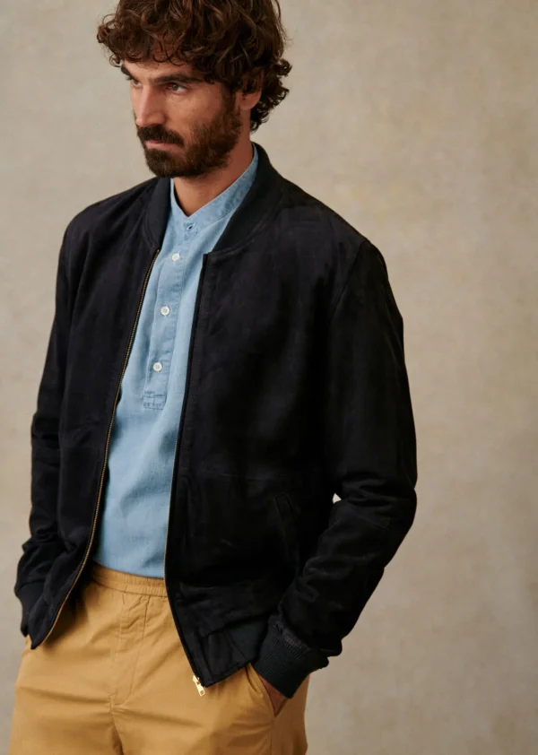 Sezane Baseballjacke Harvey Wildleder< Lederjacken | Jacken