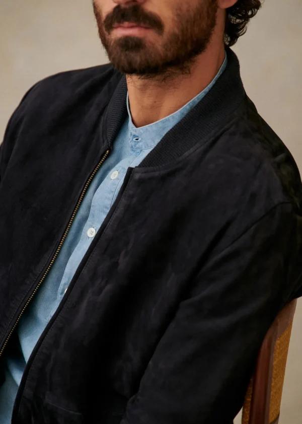 Sezane Baseballjacke Harvey Wildleder< Lederjacken | Jacken