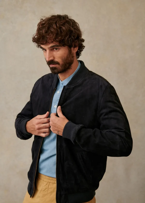 Sezane Baseballjacke Harvey Wildleder< Lederjacken | Jacken
