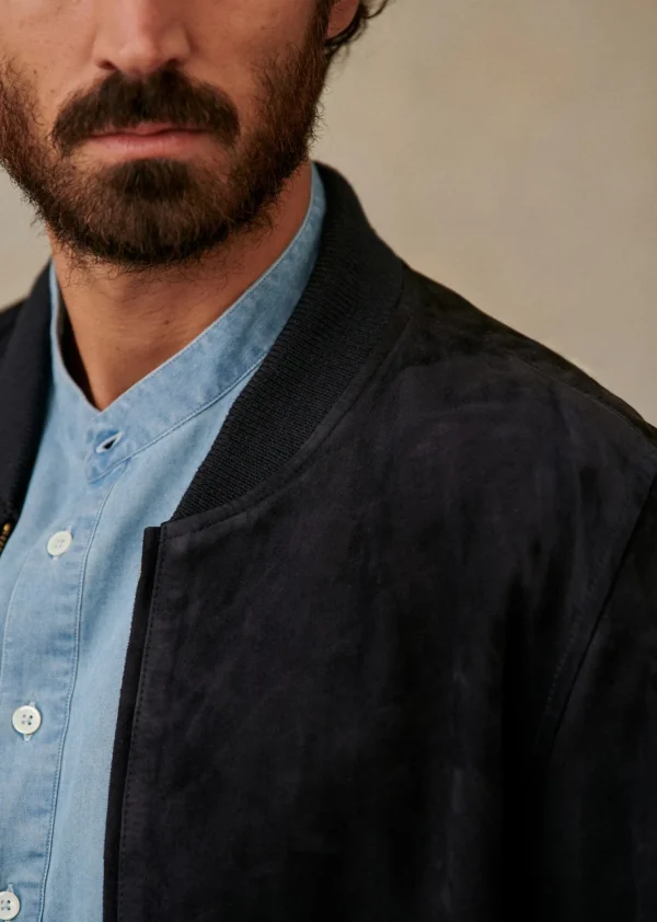 Sezane Baseballjacke Harvey Wildleder< Lederjacken | Jacken