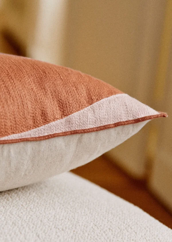 Sezane Bestickte Kissen - Großes Modell< Textilien