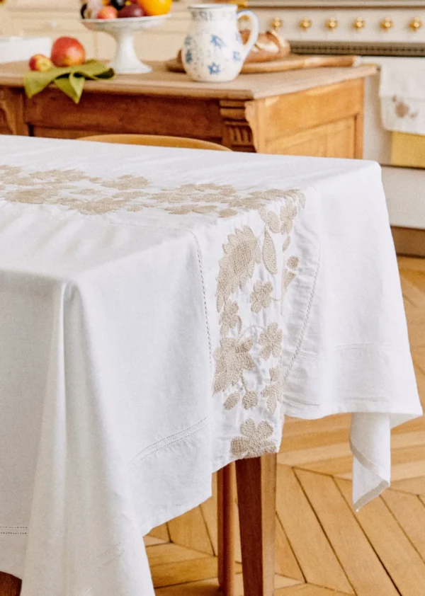 Sezane Bestickte Tischdecke< Geschirr | Textilien