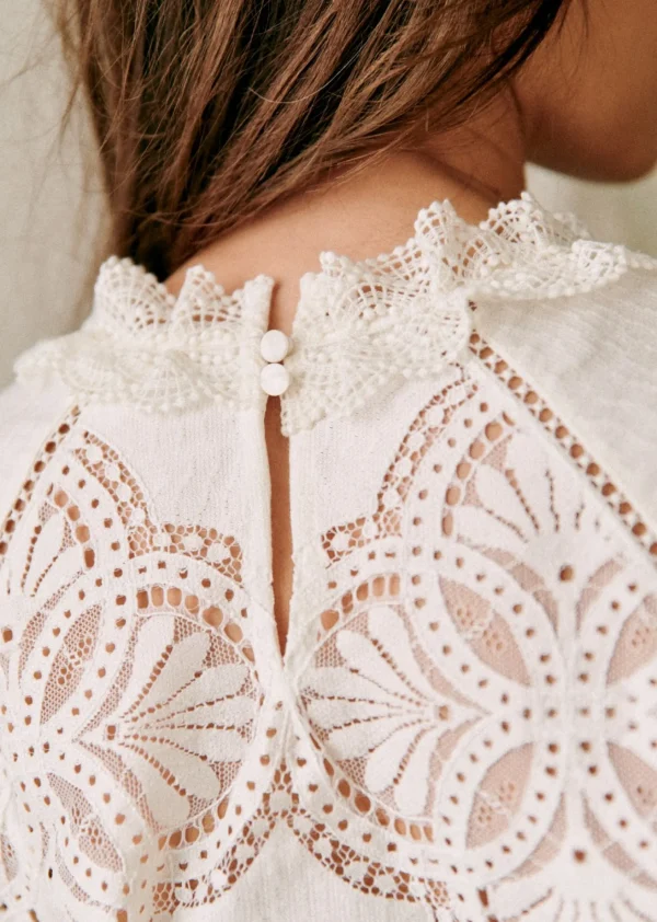 Sezane Bluse Bianca< Oberteile