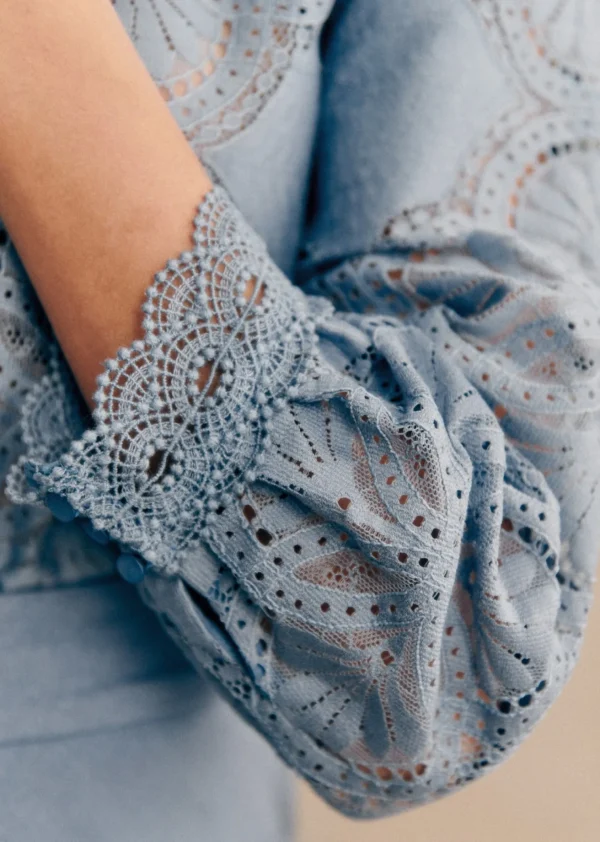 Sezane Bluse Bianca< Oberteile