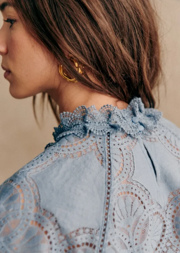 Sezane Bluse Bianca< Oberteile