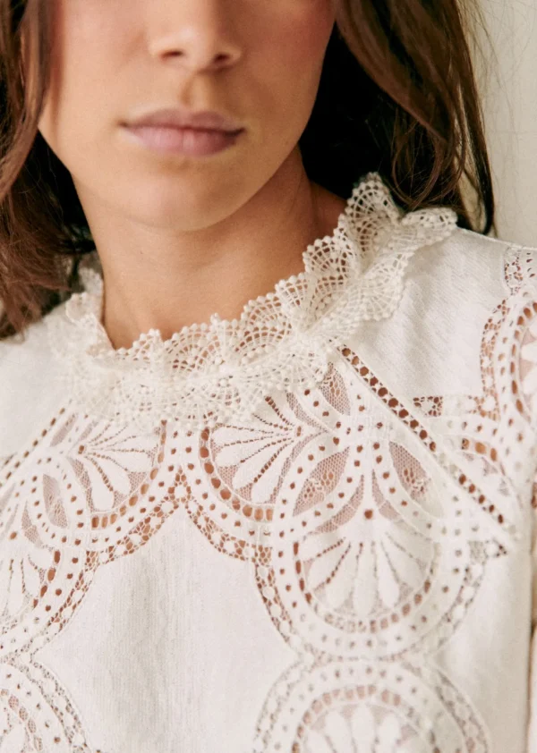 Sezane Bluse Bianca< Oberteile