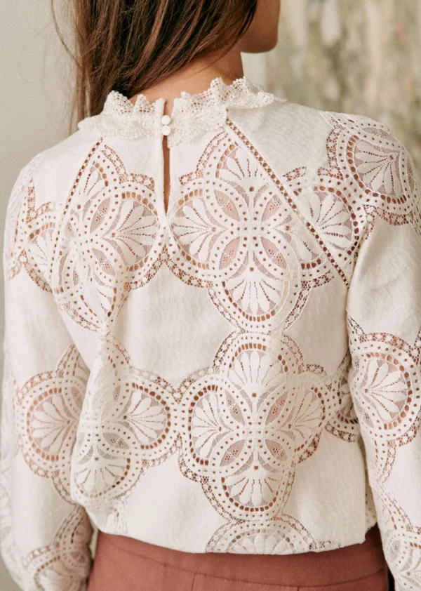 Sezane Bluse Bianca< Oberteile