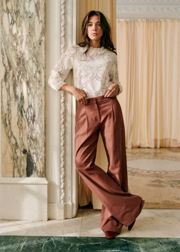 Sezane Bluse Bianca< Oberteile