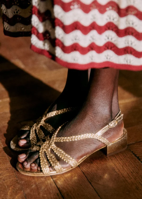Sezane Flache Sandalen Rosa< Schuhe | Sandalen