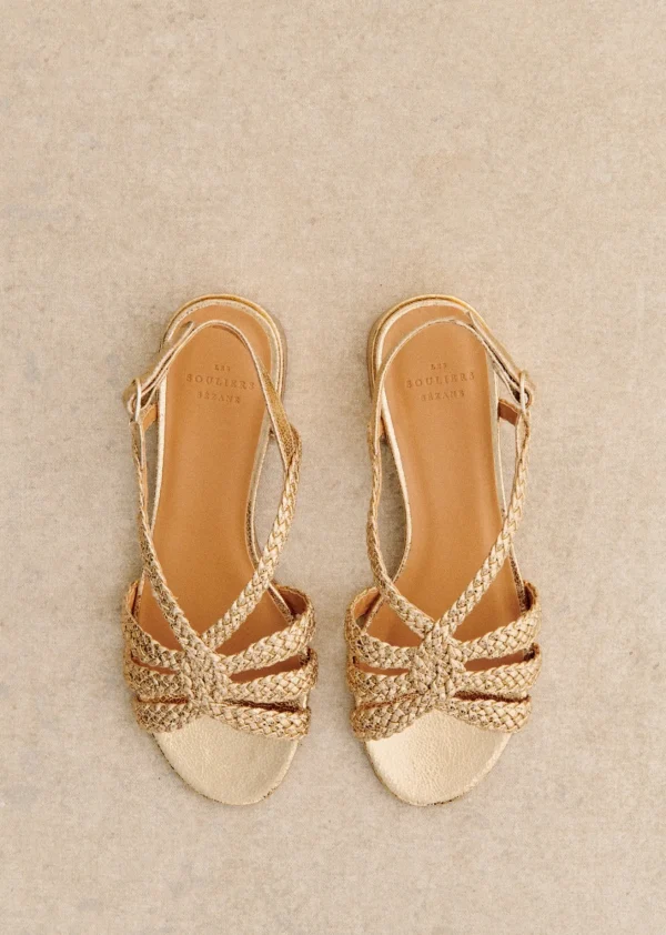 Sezane Flache Sandalen Rosa< Schuhe | Sandalen
