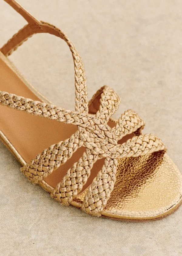 Sezane Flache Sandalen Rosa< Schuhe | Sandalen