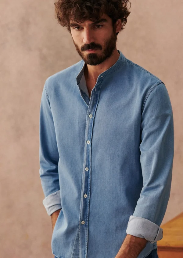 Sezane Hemd Benny< Denim | Denim-Hemden