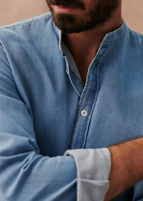 Sezane Hemd Benny< Denim | Denim-Hemden