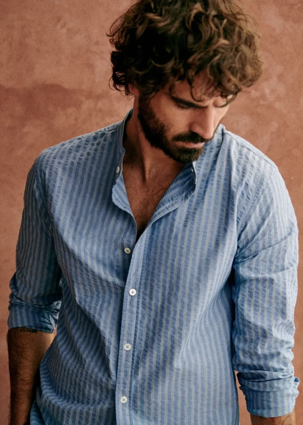 Sezane Hemd Benny< Seersucker-Hemden | Gestreifte hemden
