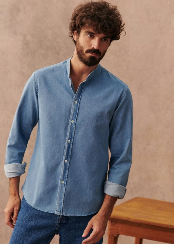 Sezane Hemd Benny< Denim | Denim-Hemden