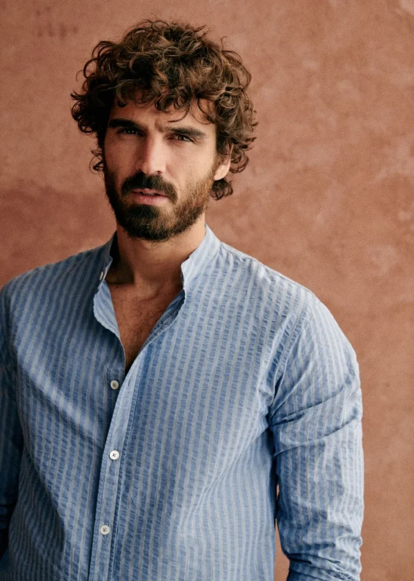 Sezane Hemd Benny< Seersucker-Hemden | Gestreifte hemden