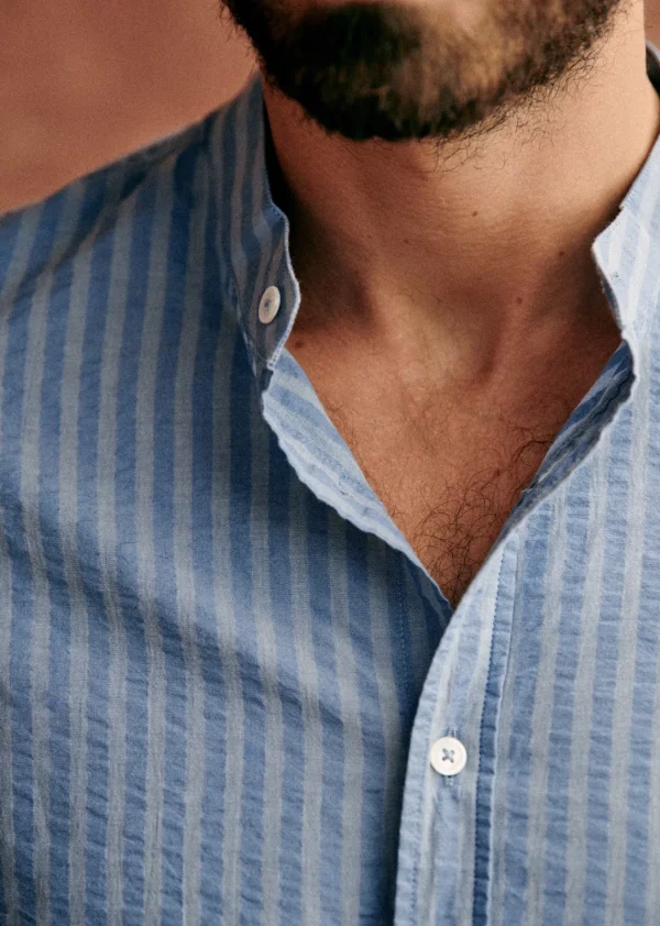 Sezane Hemd Benny< Seersucker-Hemden | Gestreifte hemden