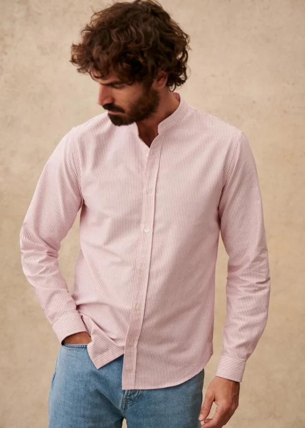 Sezane Hemd Benny Oxford< Hemden mit Mao-Kragen | Oxford-Hemden