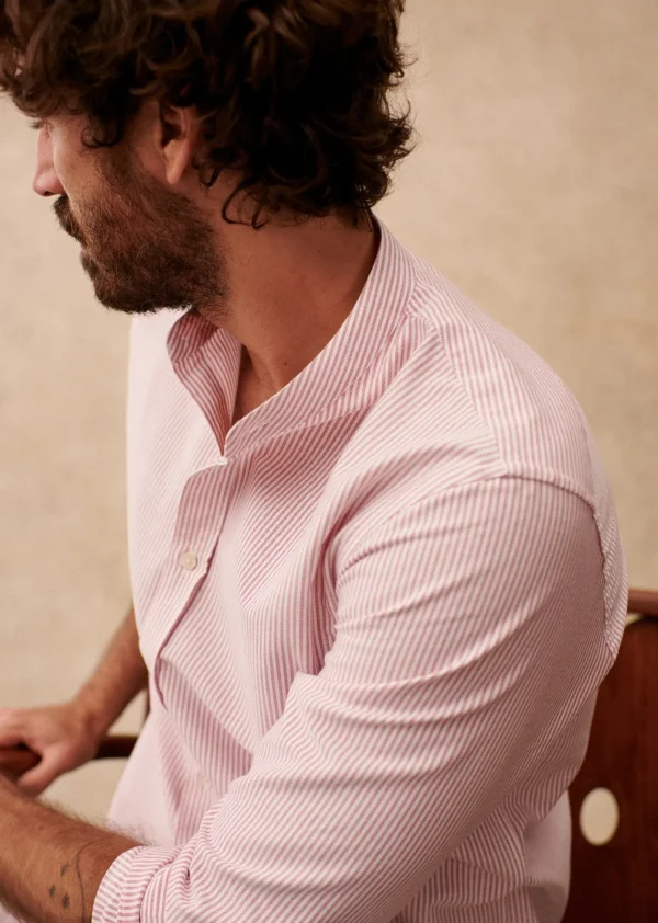 Sezane Hemd Benny Oxford< Hemden mit Mao-Kragen | Oxford-Hemden