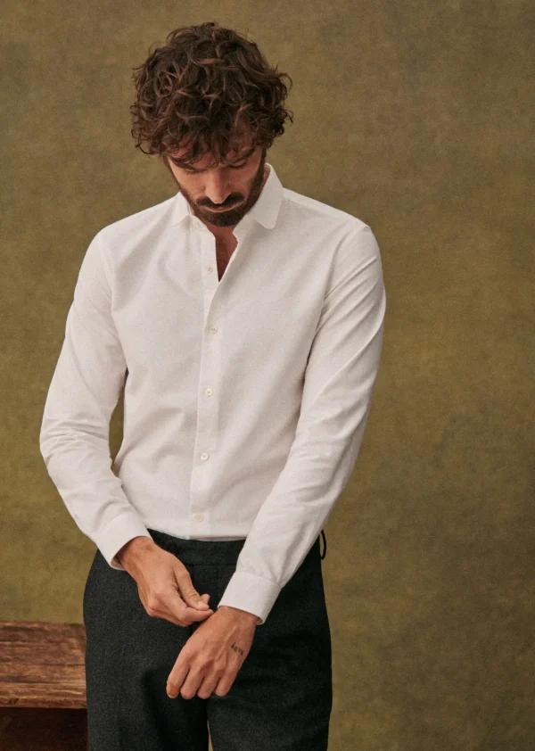 Sezane Hemd Bruce Pinpoint< Anzüge | Formelle Hemden