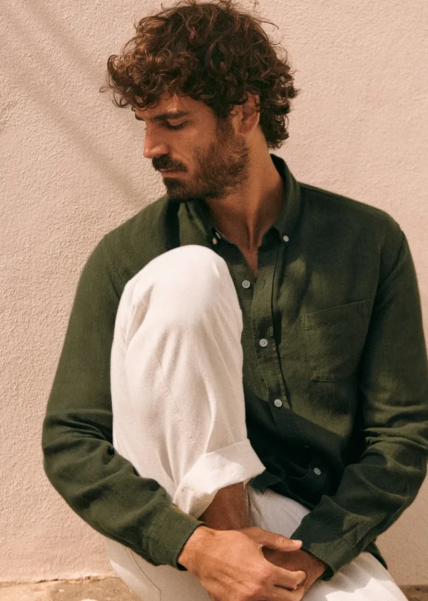 Sezane Hemd Charlie Lin< Leinen-Hemden | Bademode