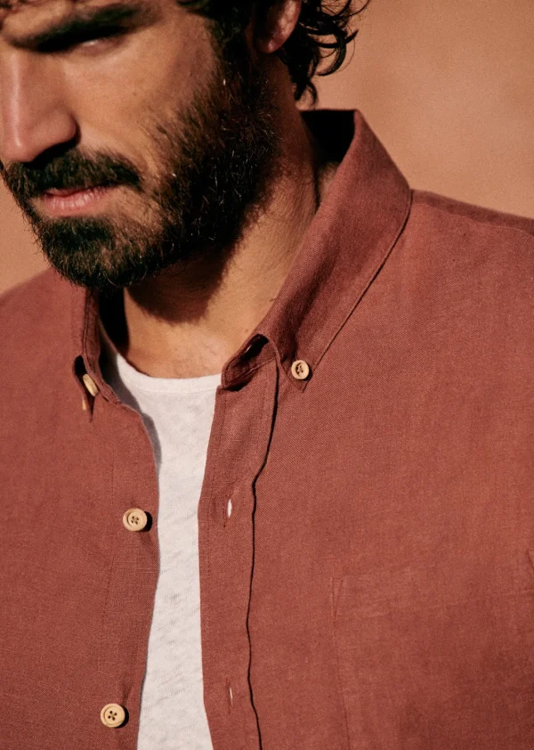 Sezane Hemd Charlie Lin< Leinen-Hemden | Bademode