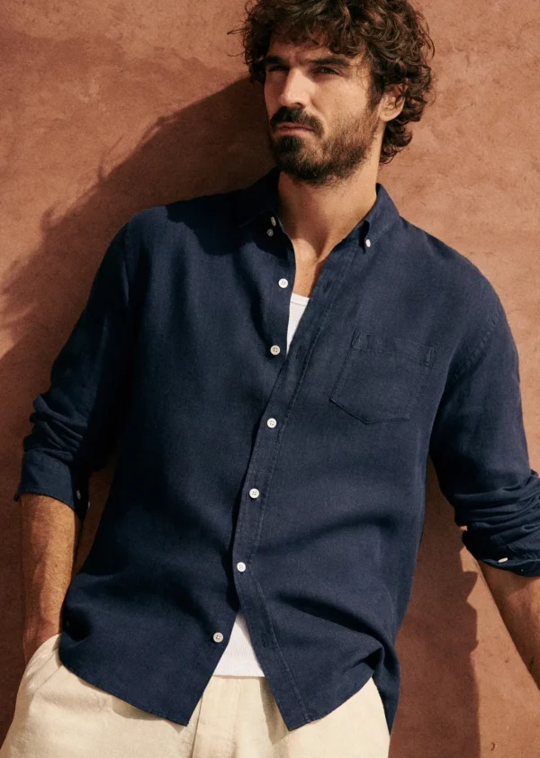 Sezane Hemd Charlie Lin< Leinen-Hemden | Bademode