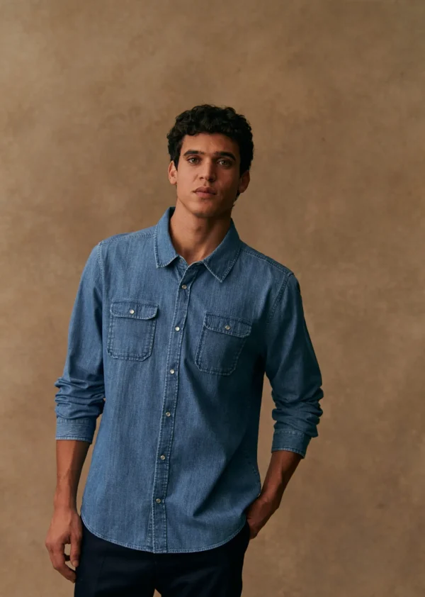 Sezane Hemd Haley< Denim-Hemden