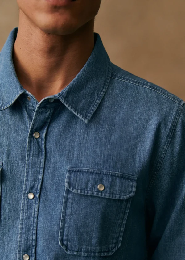 Sezane Hemd Haley< Denim-Hemden