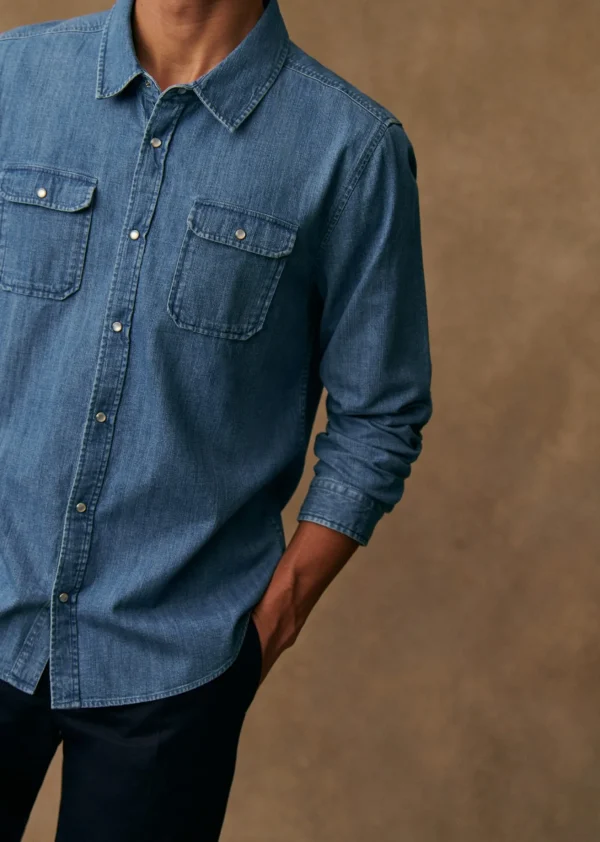 Sezane Hemd Haley< Denim-Hemden