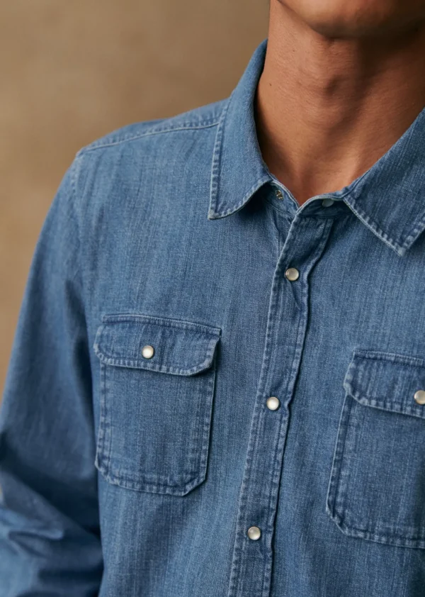 Sezane Hemd Haley< Denim-Hemden