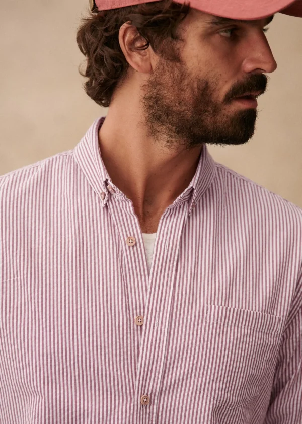 Sezane Hemdbluse Charlie Aus Seersucker< Gestreifte hemden | Seersucker-Hemden