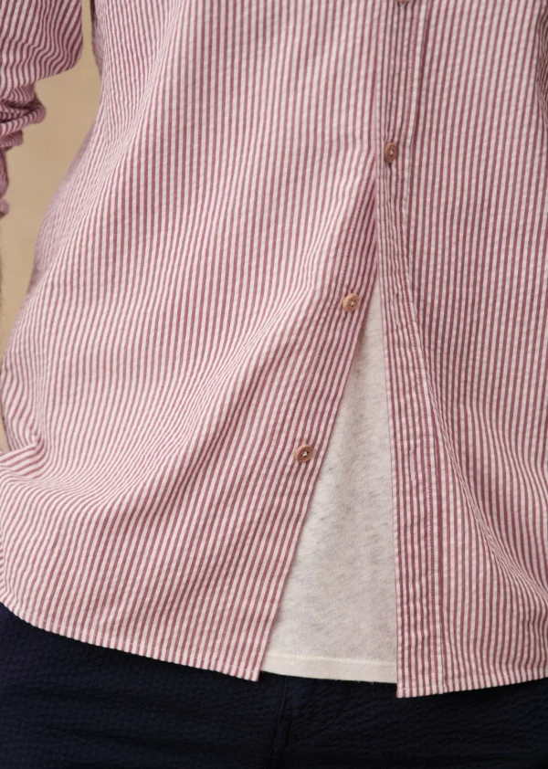 Sezane Hemdbluse Charlie Aus Seersucker< Gestreifte hemden | Seersucker-Hemden