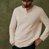 Sezane Henley Spike< Tunesienkragen | Langärmelige T-shirts