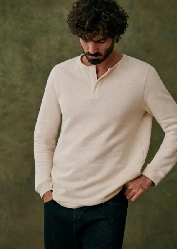 Sezane Henley Spike< Tunesienkragen | Langärmelige T-shirts