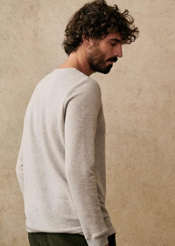 Sezane Henley Spike< Tunesienkragen | Langärmelige T-shirts