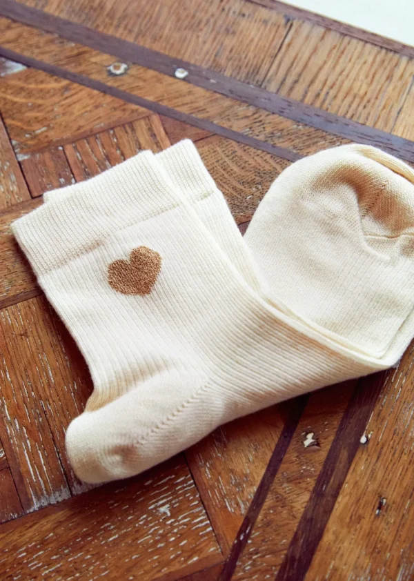 Sezane Herz Socken< Strümpfe