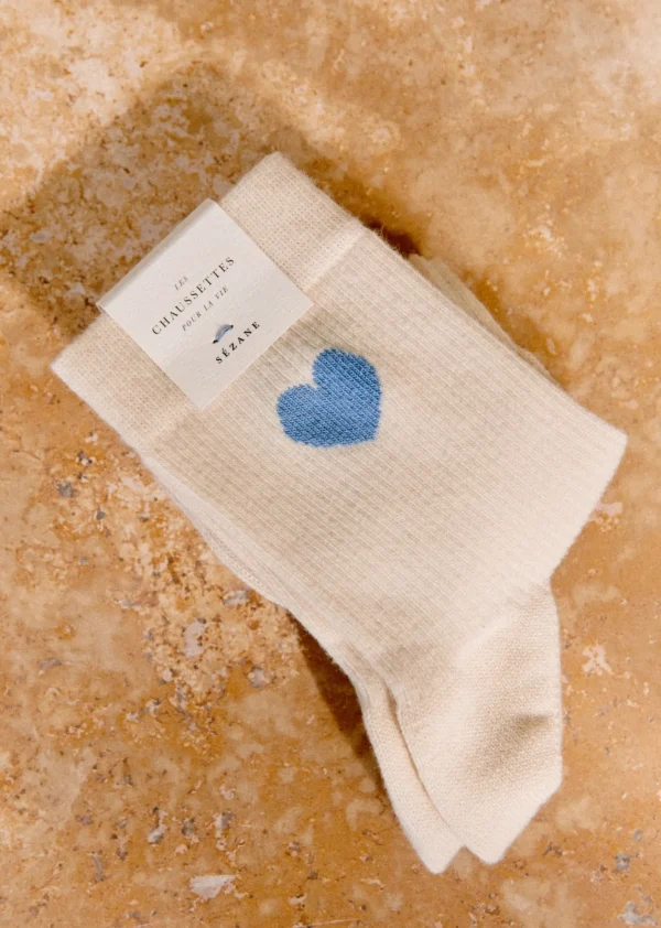 Sezane Herz Socken< Strümpfe