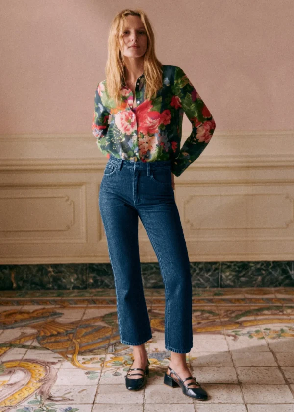 Sezane Hose Laurence< Denim | Denim