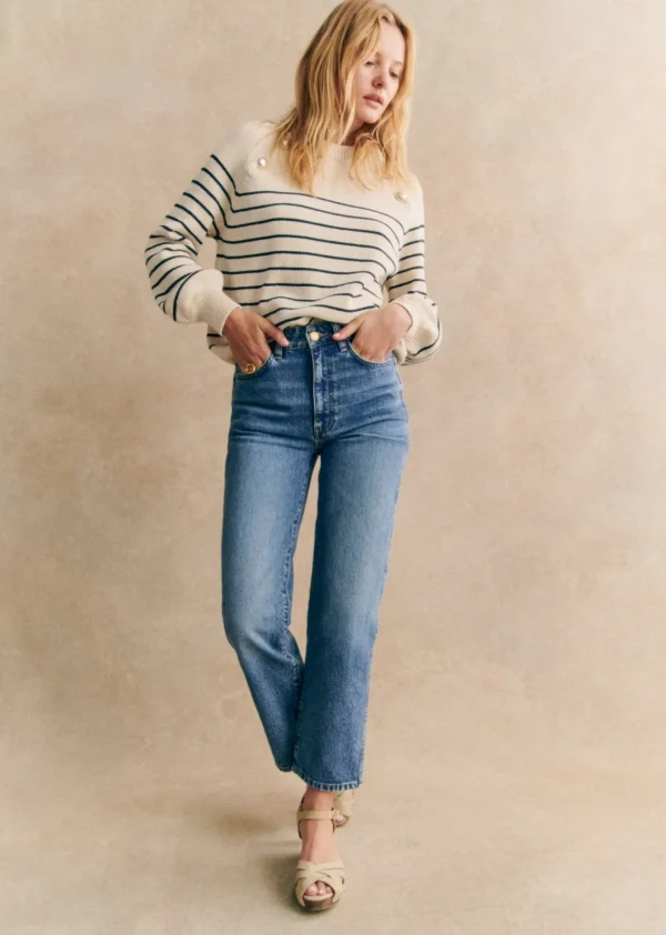 Sezane Hose L'iconique Droit< Denim | Denim