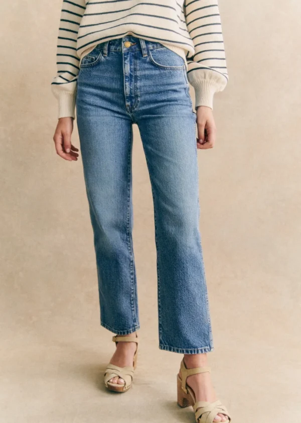Sezane Hose L'iconique Droit< Denim | Denim