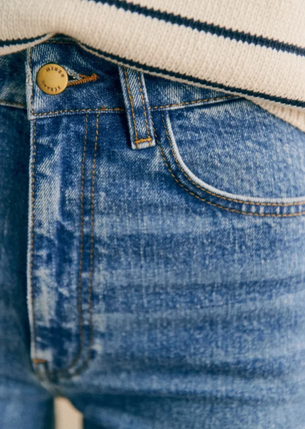 Sezane Hose L'iconique Droit< Denim | Denim