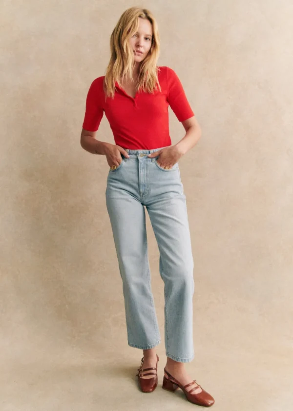 Sezane Hose L'iconique Droit< Denim | Denim