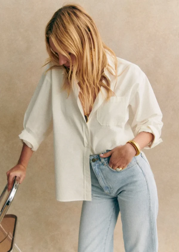Sezane Hose L'iconique Droit< Denim | Denim
