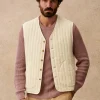 Sezane Jacke Gilet Knox< Baumwolljacken | Strickjacken & Westen
